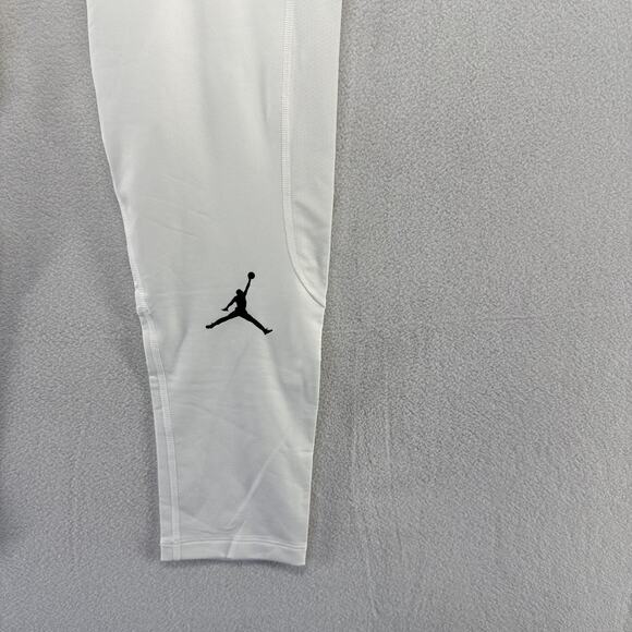 Jordan Compression Tights Men's XL White 3/4 Length Training Workout Jumpman NEW - Picture 3 of 11